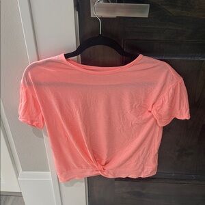 Place Coral Short Sleeve Women's/Girls/Teens/Kids Top(Ships from OR)